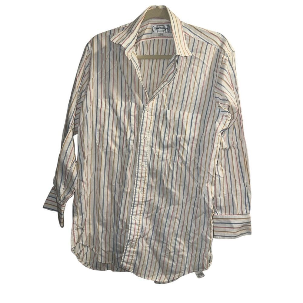 ✨Vintage Burberry’s of London Button Down Striped Sz Medium Shirt✨